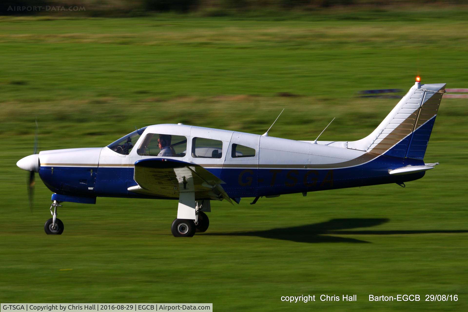 G-TSGA, 1977 Piper PA-28R-201 Cherokee Arrow III C/N 28R-7737082, at Barton