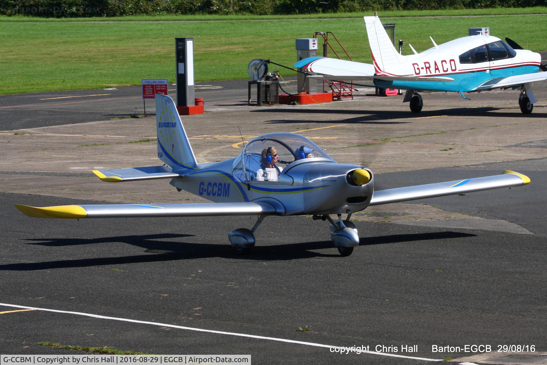 G-CCBM, 2003 Aerotechnik EV-97 Eurostar C/N PFA 315-14023, at Barton