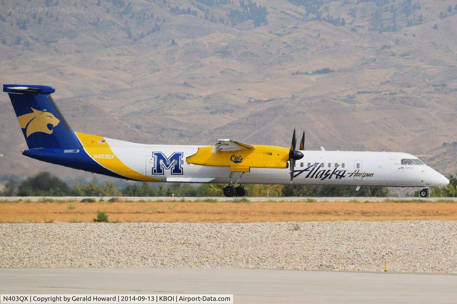 N403QX, 2001 De Havilland Canada DHC-8-402 Dash 8 C/N 4037, University of Montana