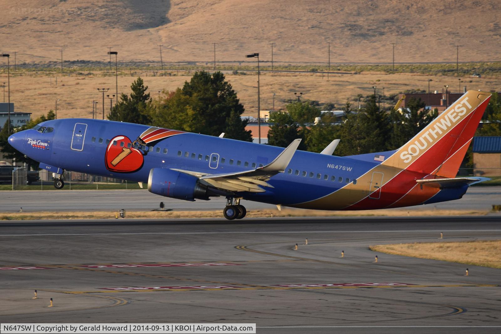 N647SW, 1997 Boeing 737-3H4 C/N 27717, Triple Crown One