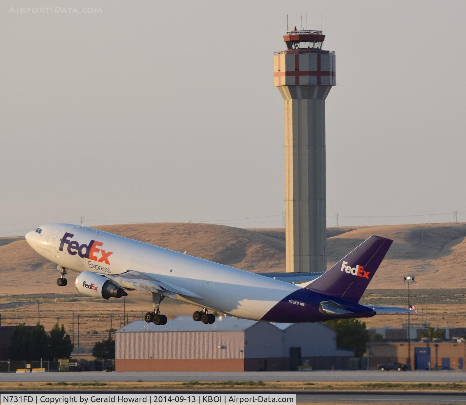 N731FD, 1993 Airbus A300B4-605R C/N 709, Morning flight