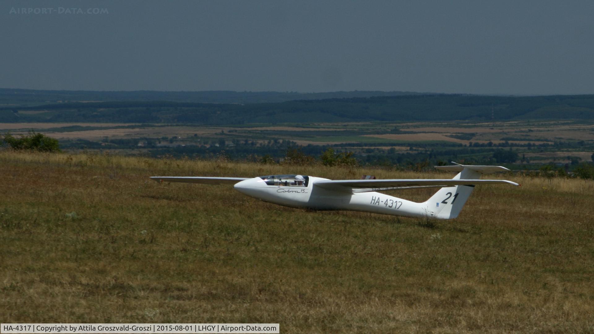 HA-4317, 1977 PZL-Bielsko SZD-36 Cobra-15 C/N W-784, Gyöngyös-Pipishegy Airfield, Hungary