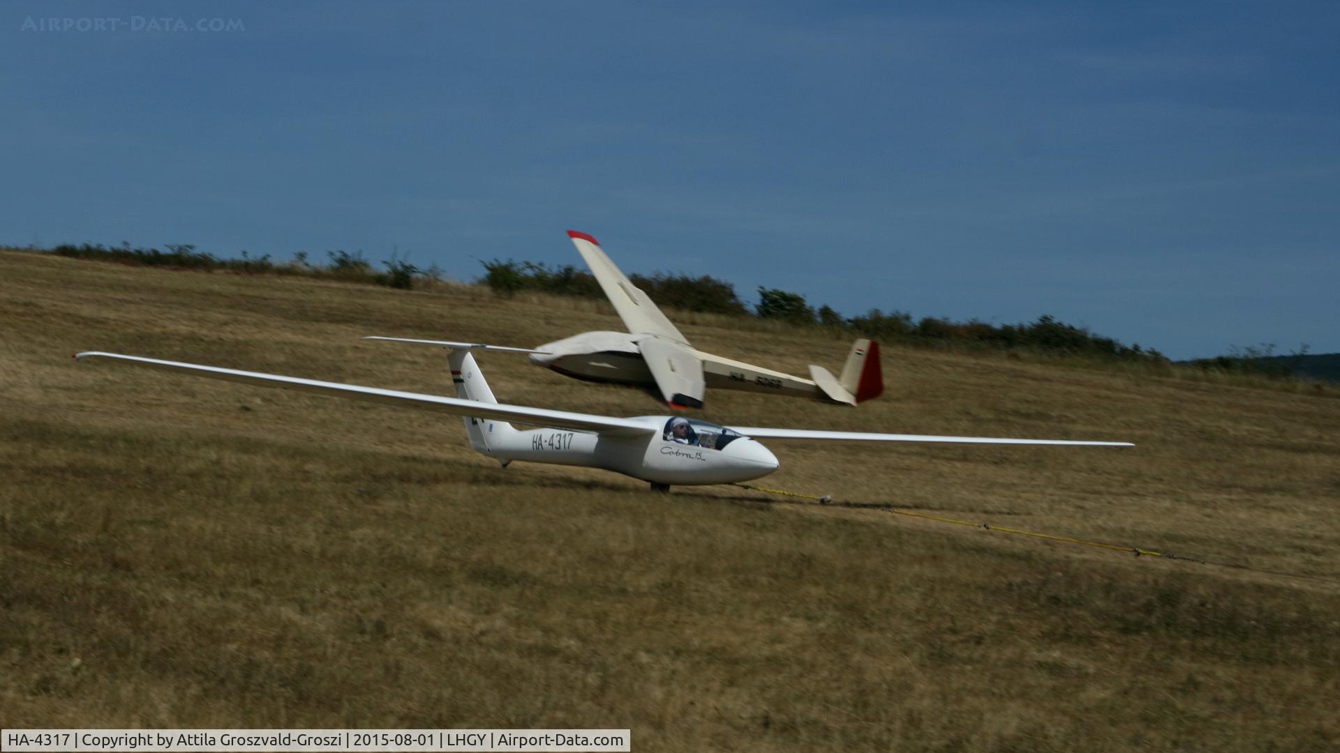HA-4317, 1977 PZL-Bielsko SZD-36 Cobra-15 C/N W-784, Gyöngyös-Pipishegy Airfield, Hungary