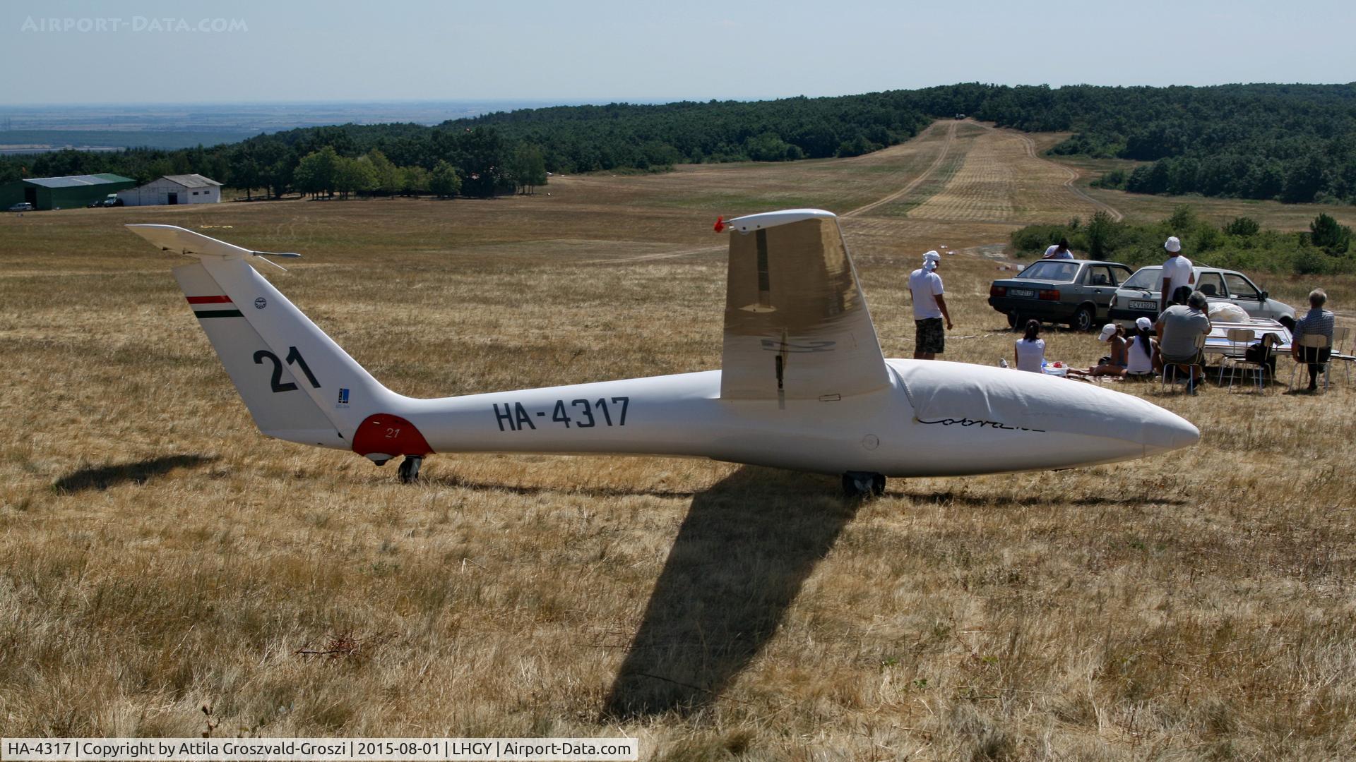 HA-4317, 1977 PZL-Bielsko SZD-36 Cobra-15 C/N W-784, Gyöngyös-Pipishegy Airfield, Hungary