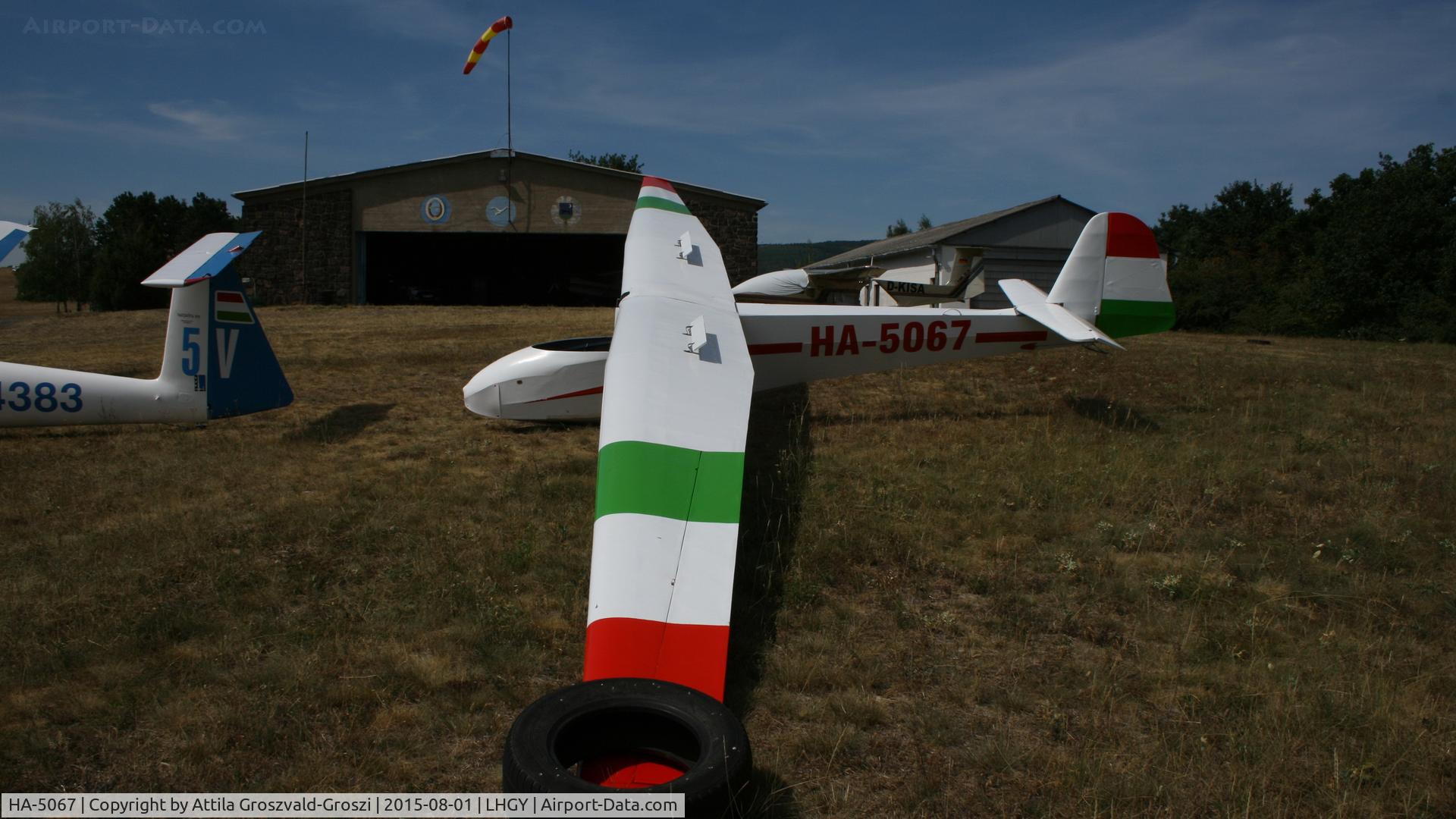 HA-5067, Scheibe L-Spatz C/N 856K, Gyöngyös-Pipishegy Airfield, Hungary