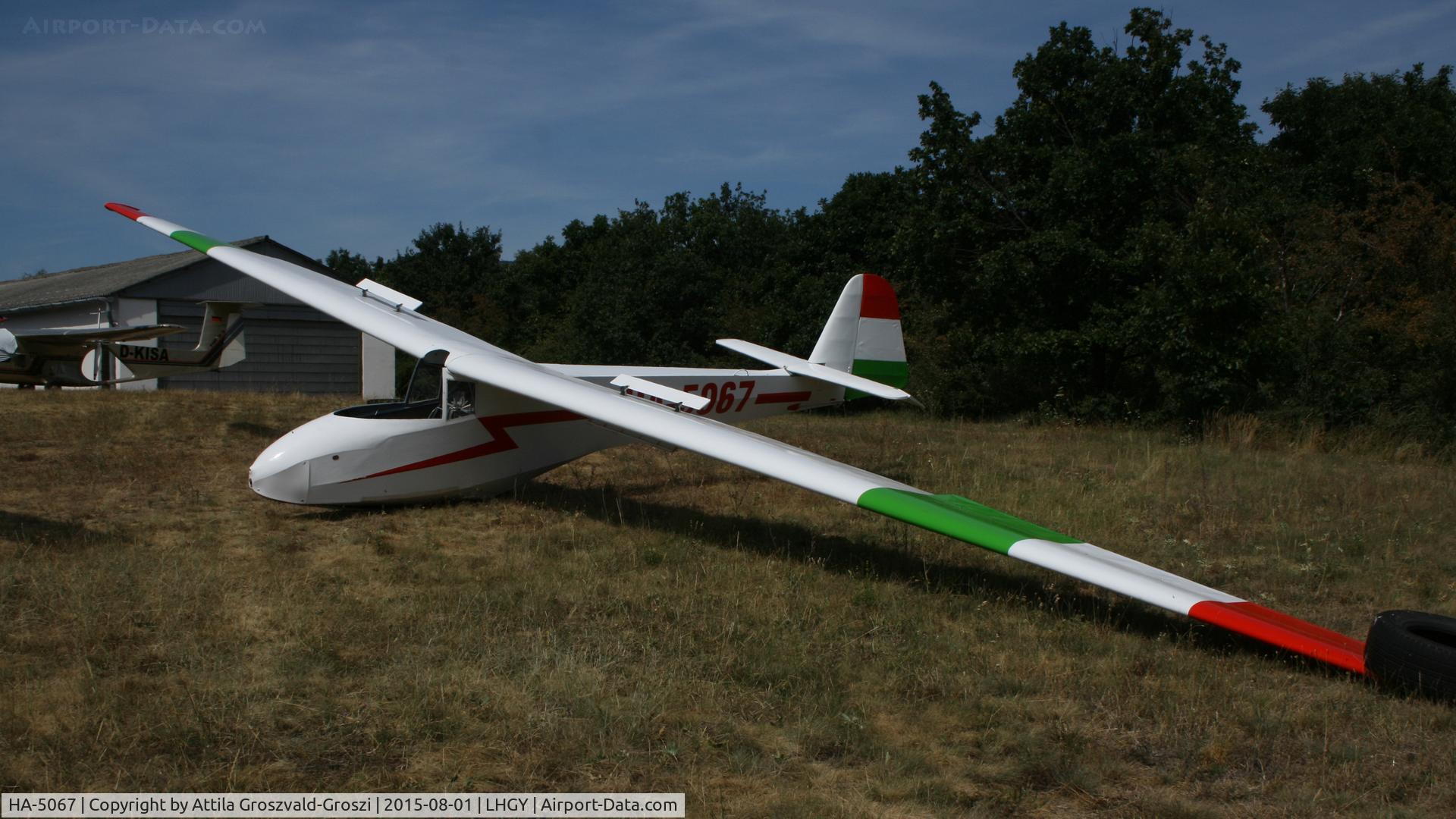 HA-5067, Scheibe L-Spatz C/N 856K, Gyöngyös-Pipishegy Airfield, Hungary