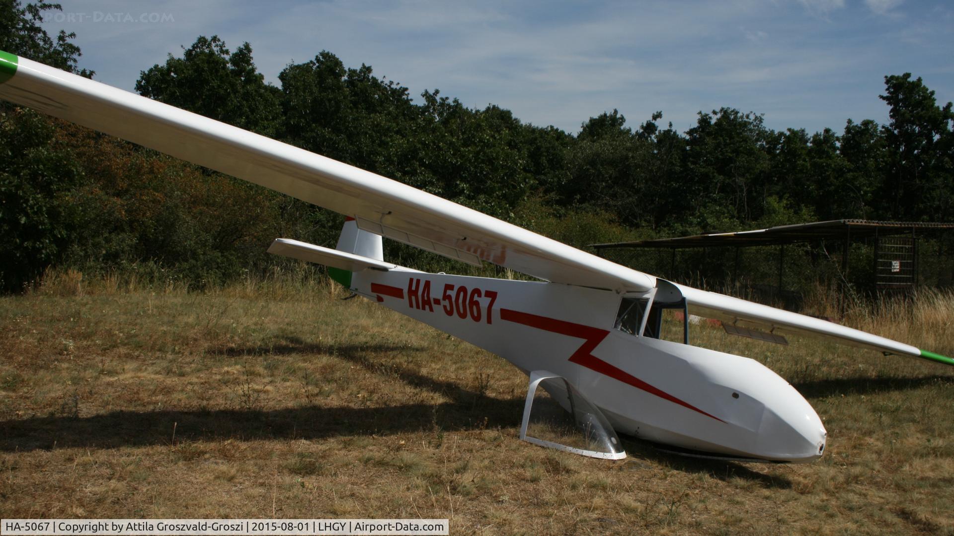 HA-5067, Scheibe L-Spatz C/N 856K, Gyöngyös-Pipishegy Airfield, Hungary