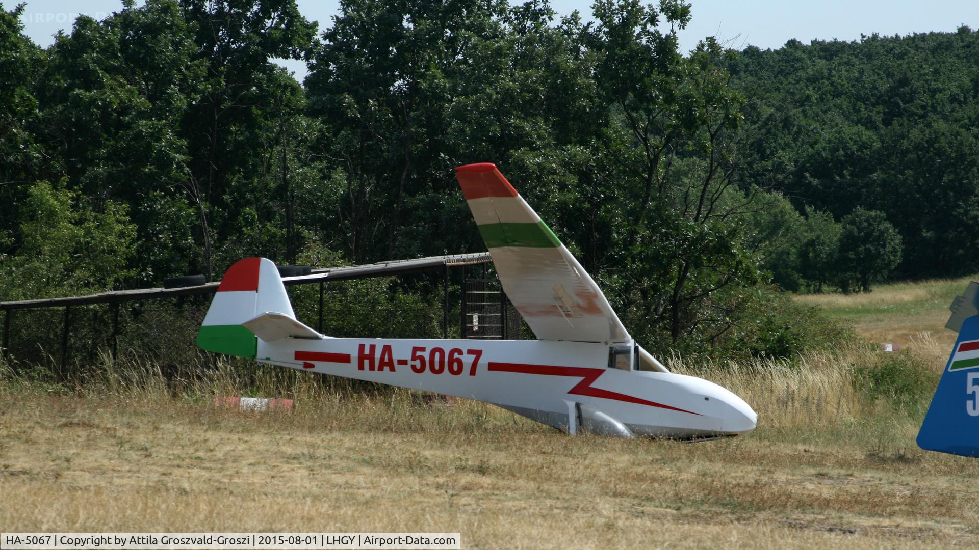 HA-5067, Scheibe L-Spatz C/N 856K, Gyöngyös-Pipishegy Airfield, Hungary