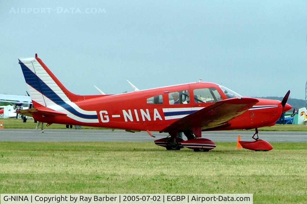 G-NINA, 1977 Piper PA-28-161 Cherokee Warrior II C/N 28-7716162, Piper PA-28-161 Cherokee Warrior II [28-7716162] Kemble~G 02/07/2005