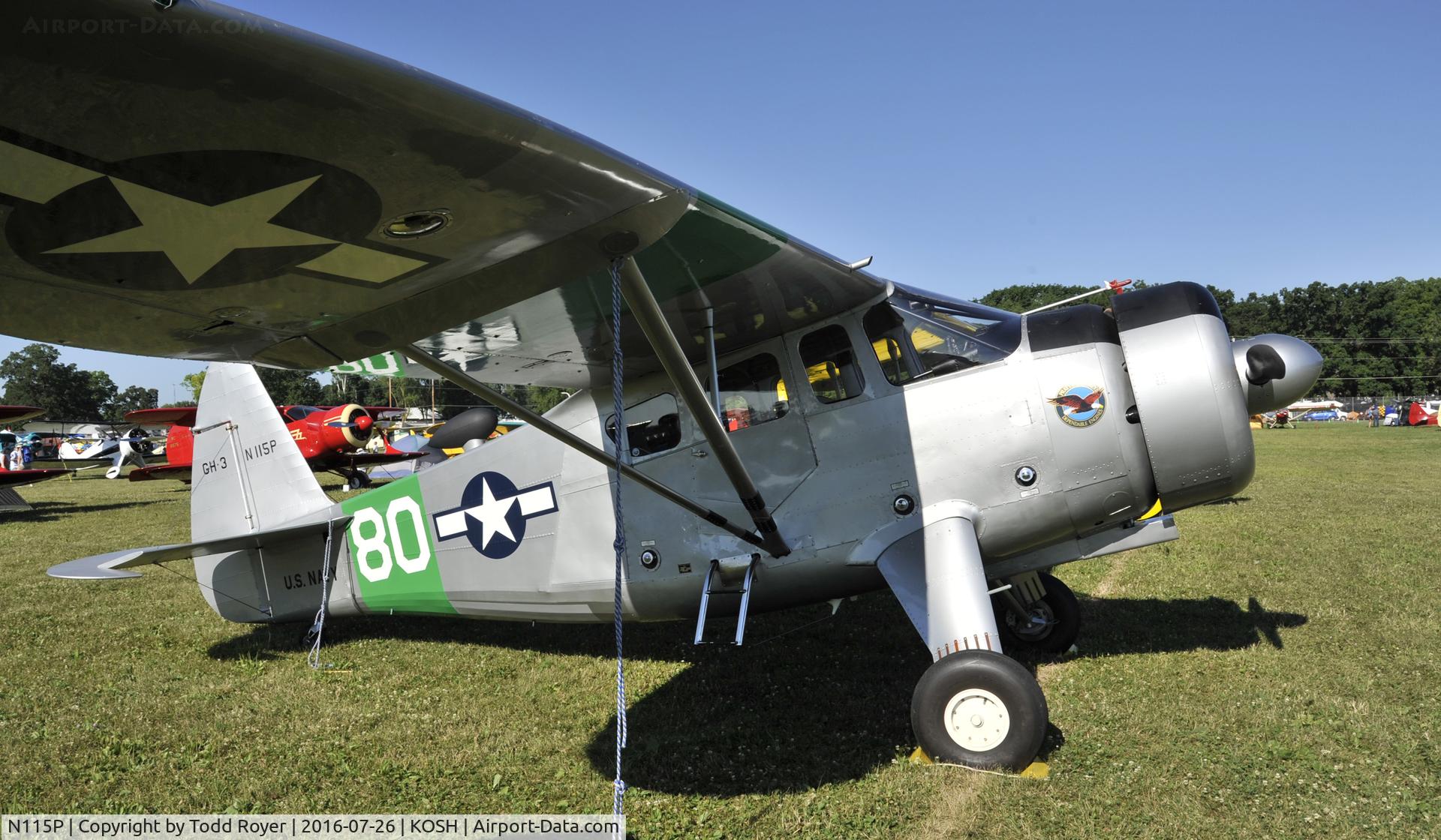 N115P, 1944 Howard Aircraft DGA-15P C/N 926, Airventure 2016
