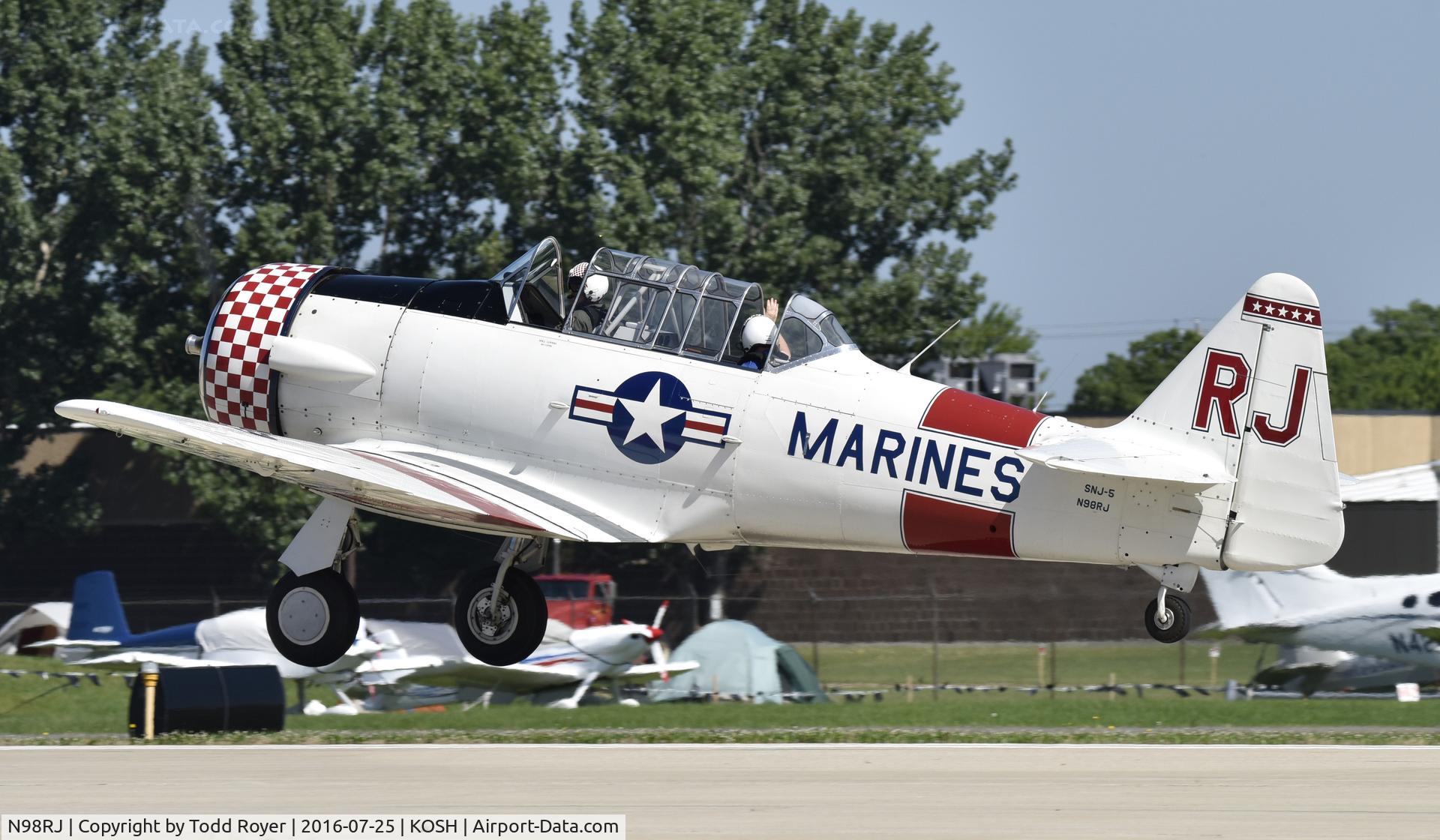 N98RJ, 1944 North American SNJ-5C Texan Texan C/N 88-17960, Airventure 2016