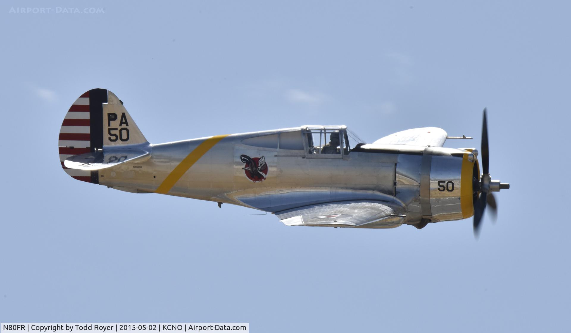 N80FR, 1939 Curtiss P-36C Hawk C/N 38-210, Planes of Fame 2015