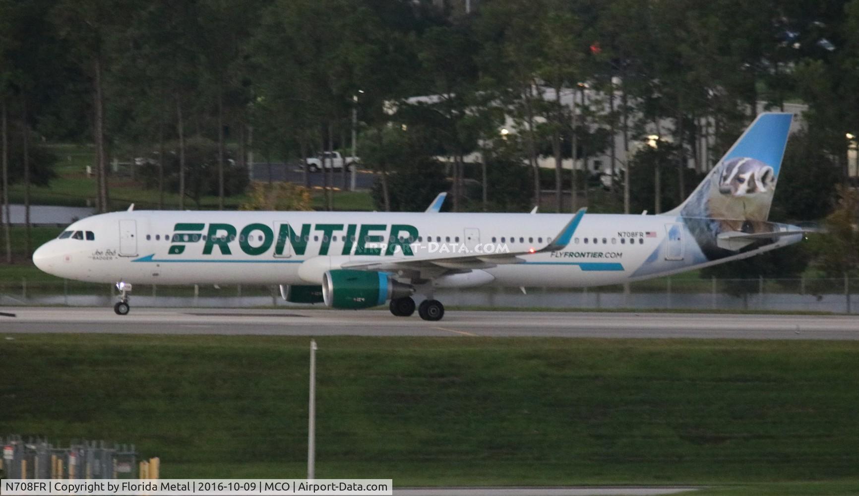N708FR, 2016 Airbus A321-211 C/N 7042, Joe Bob the Badger