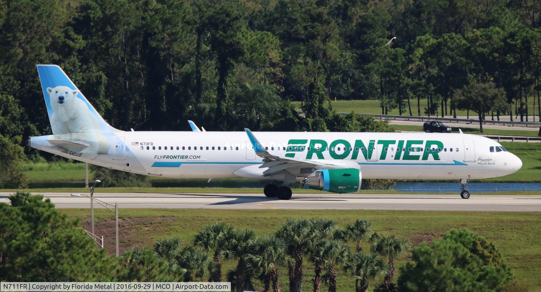 N711FR, 2016 Airbus A321-211 C/N 7184, Powder the Polar Bear