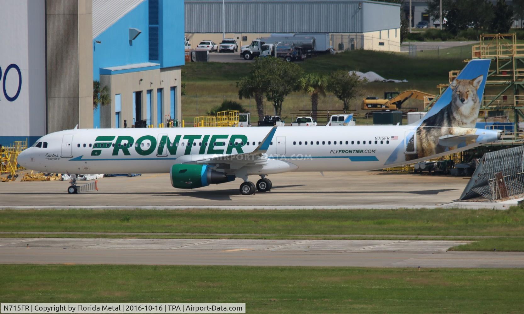 N715FR, 2016 Airbus A321-211 C/N 7313, Cactus the Coyote