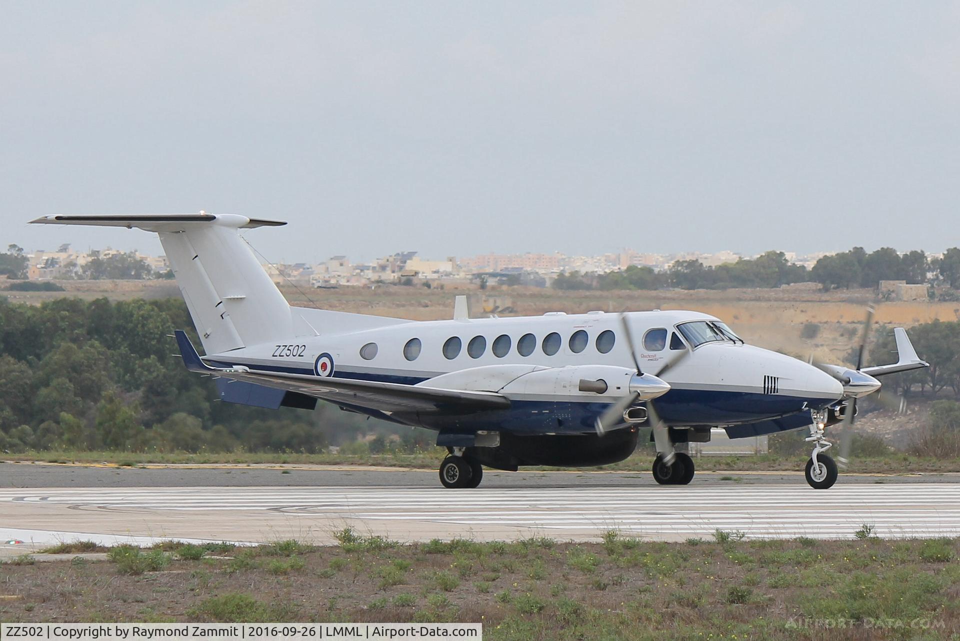 ZZ502, 2008 Hawker Beechcraft B350CER Avenger T1 C/N FL629, Hawker Beechraft B350CER Avanger T1 ZZ502 Royal Navy
