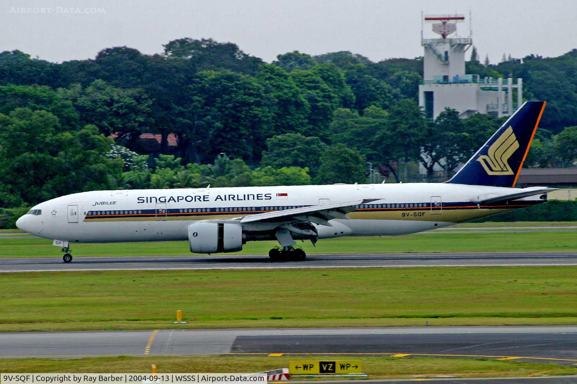 9V-SQF, 1998 Boeing 777-212/ER C/N 28512, Boeing 777-212 [28512] Singapore-Changi~9V 13/09/2004