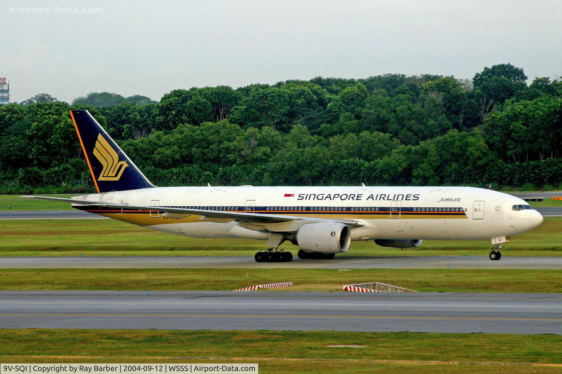 9V-SQI, 2002 Boeing 777-212/ER C/N 28530, Boeing 777-212ER [28530] Singapore-Changi~9V 13/09/2004