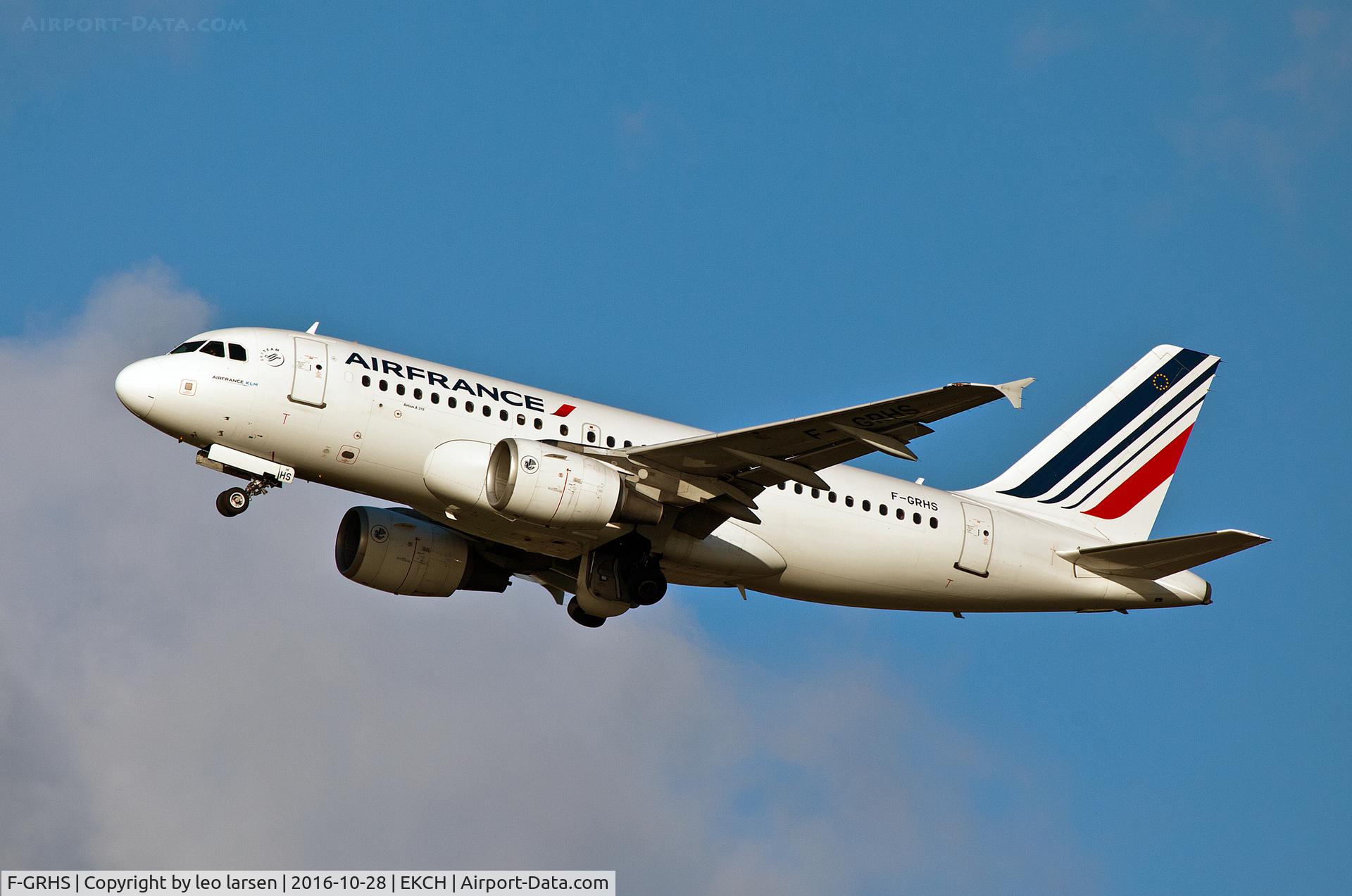 F-GRHS, 2001 Airbus A319-111 C/N 1444, Copenhagen 28.10.16