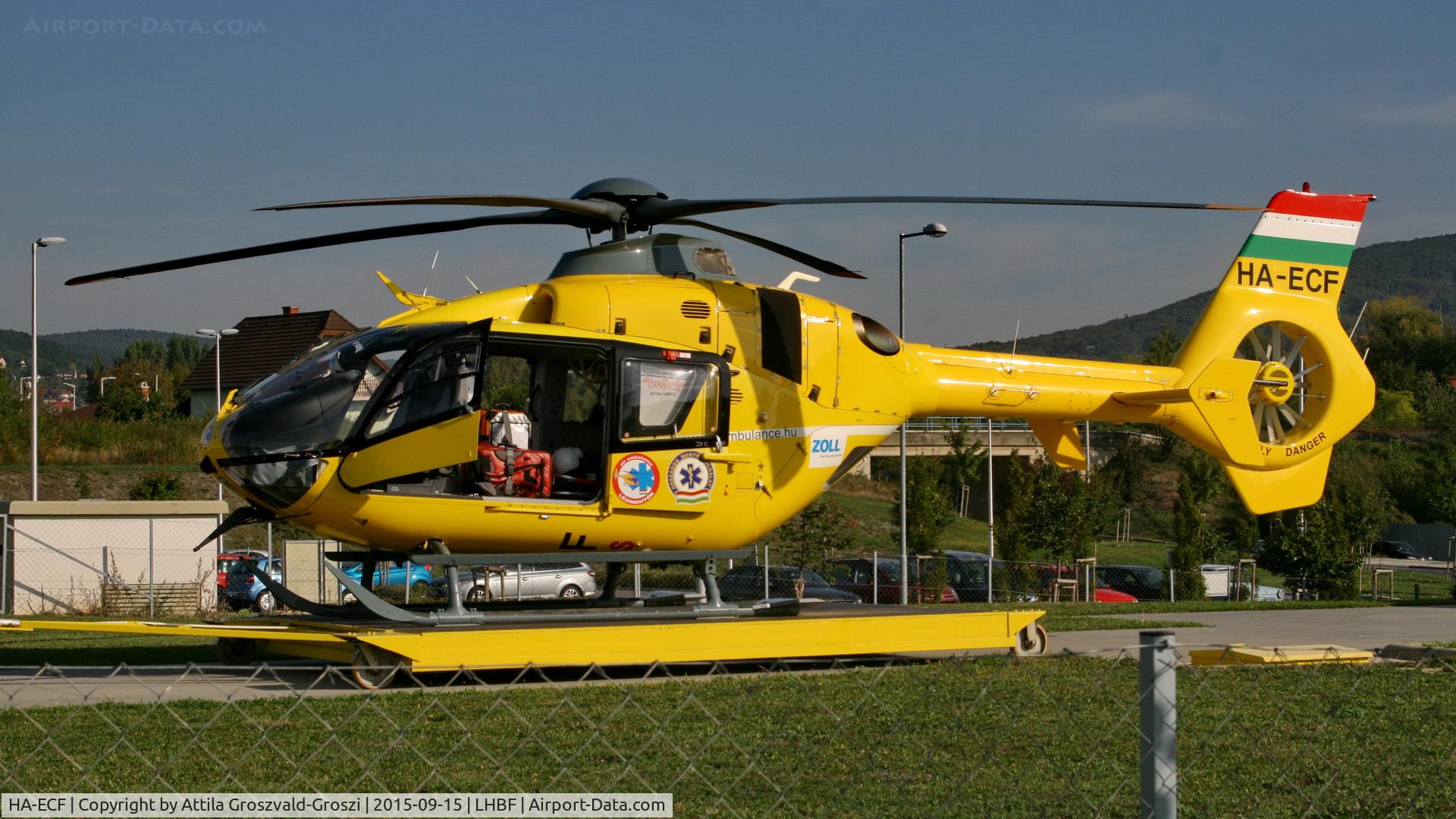 HA-ECF, 2004 Eurocopter EC-135T-2 C/N 0368, Balatonfüred Rescue helicopter base, Hungary