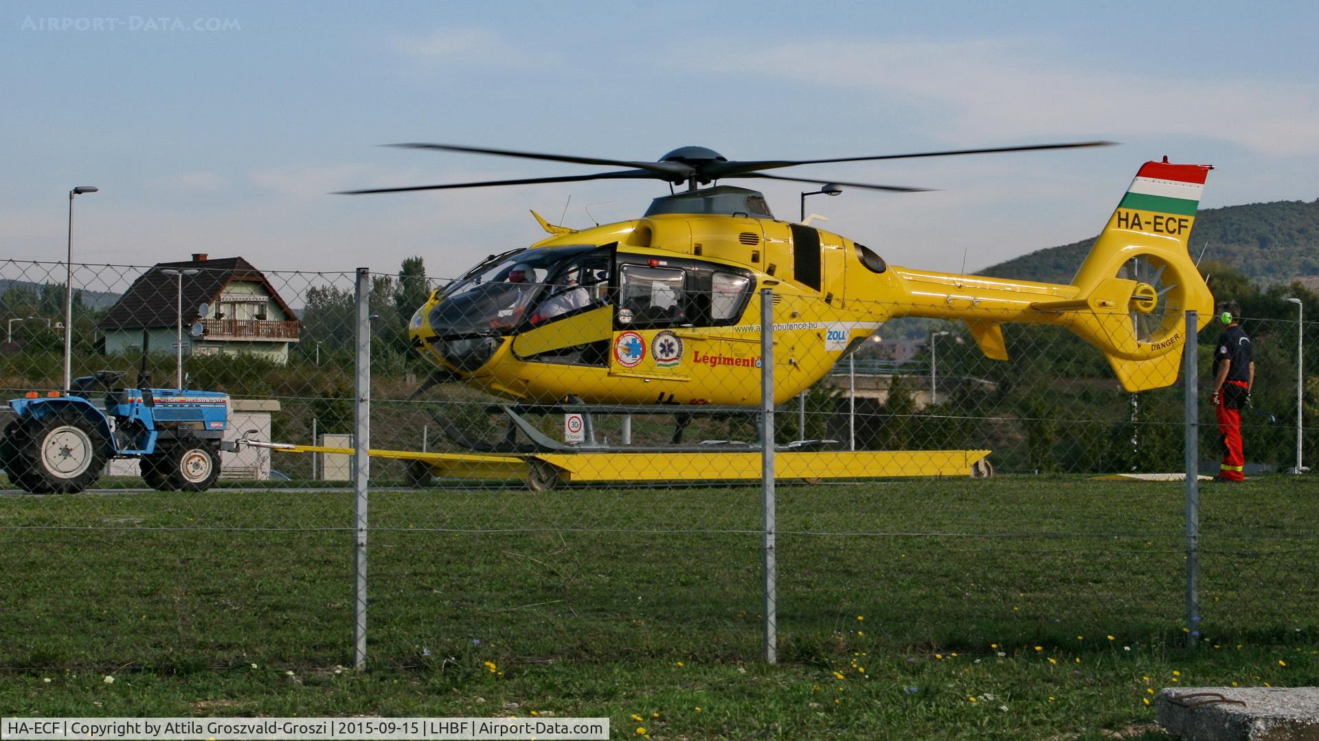 HA-ECF, 2004 Eurocopter EC-135T-2 C/N 0368, Balatonfüred Rescue helicopter base, Hungary