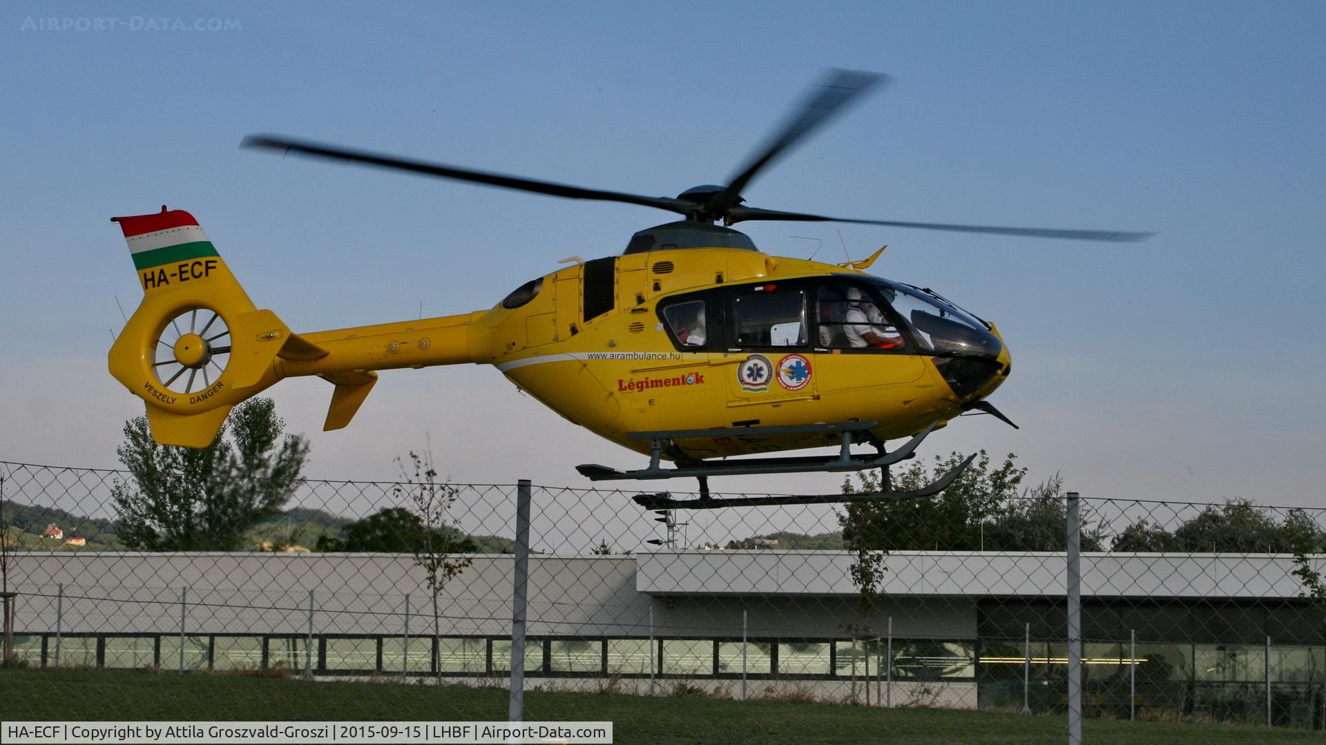 HA-ECF, 2004 Eurocopter EC-135T-2 C/N 0368, Balatonfüred Rescue helicopter base, Hungary