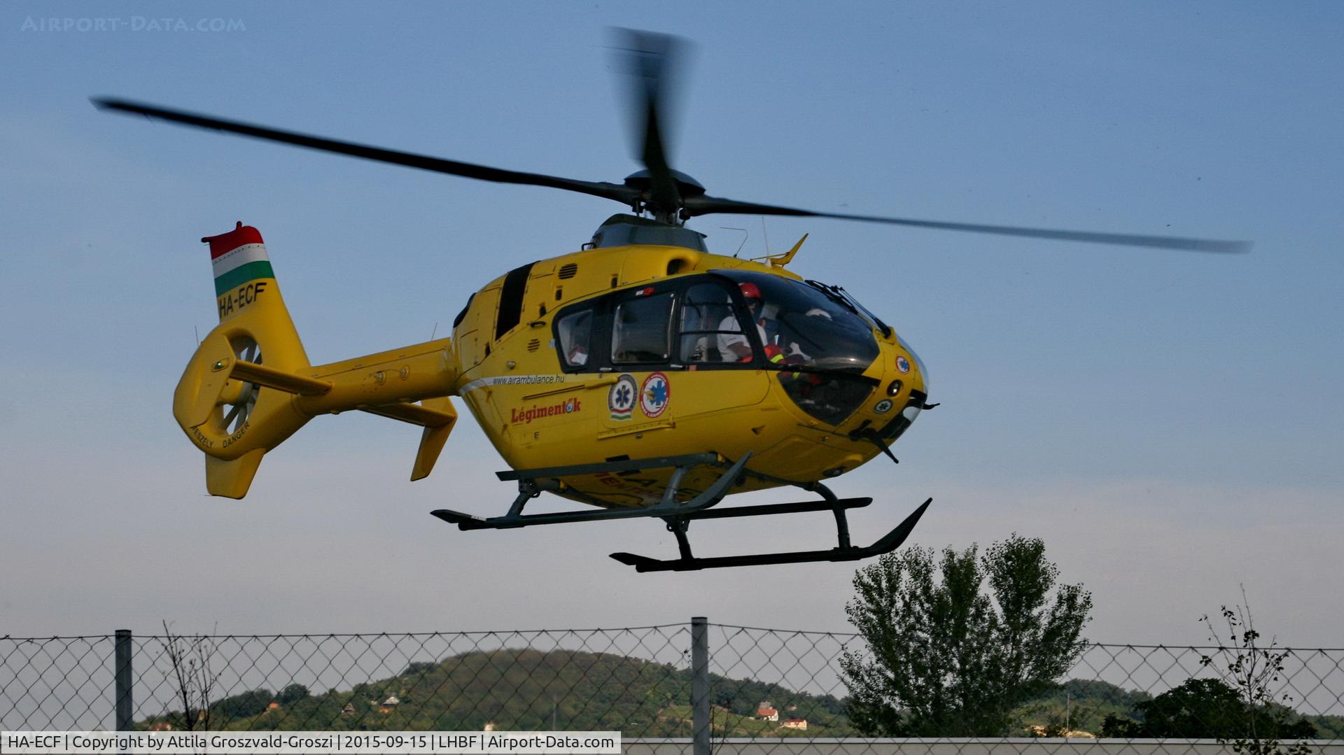 HA-ECF, 2004 Eurocopter EC-135T-2 C/N 0368, Balatonfüred Rescue helicopter base, Hungary
