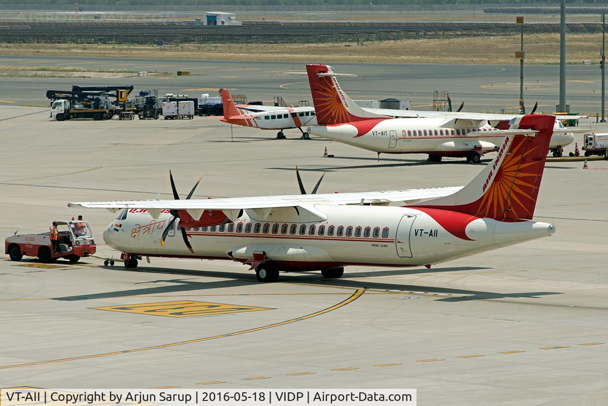 VT-AII, 2014 ATR 72-600 (72-212A) C/N 1197, Pushback at IGIA T-3.
