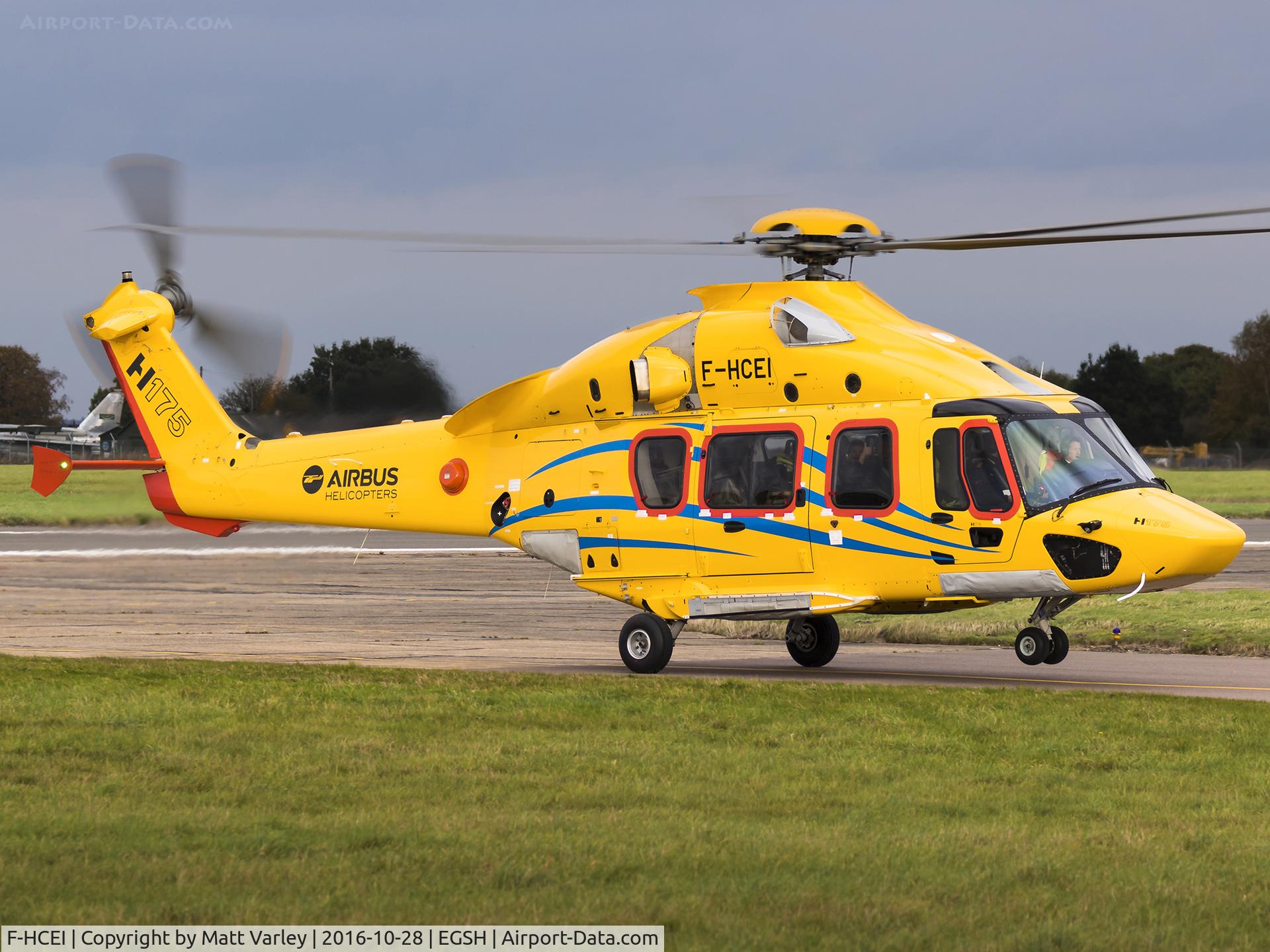 F-HCEI, Eurocopter EC-175 C/N 5003, Taxiing to the Babcock apron