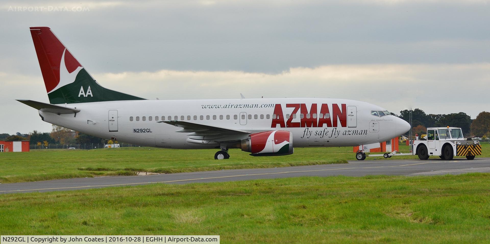 N292GL, 1998 Boeing 737-5L9 C/N 29235, Returning from high speed engine running