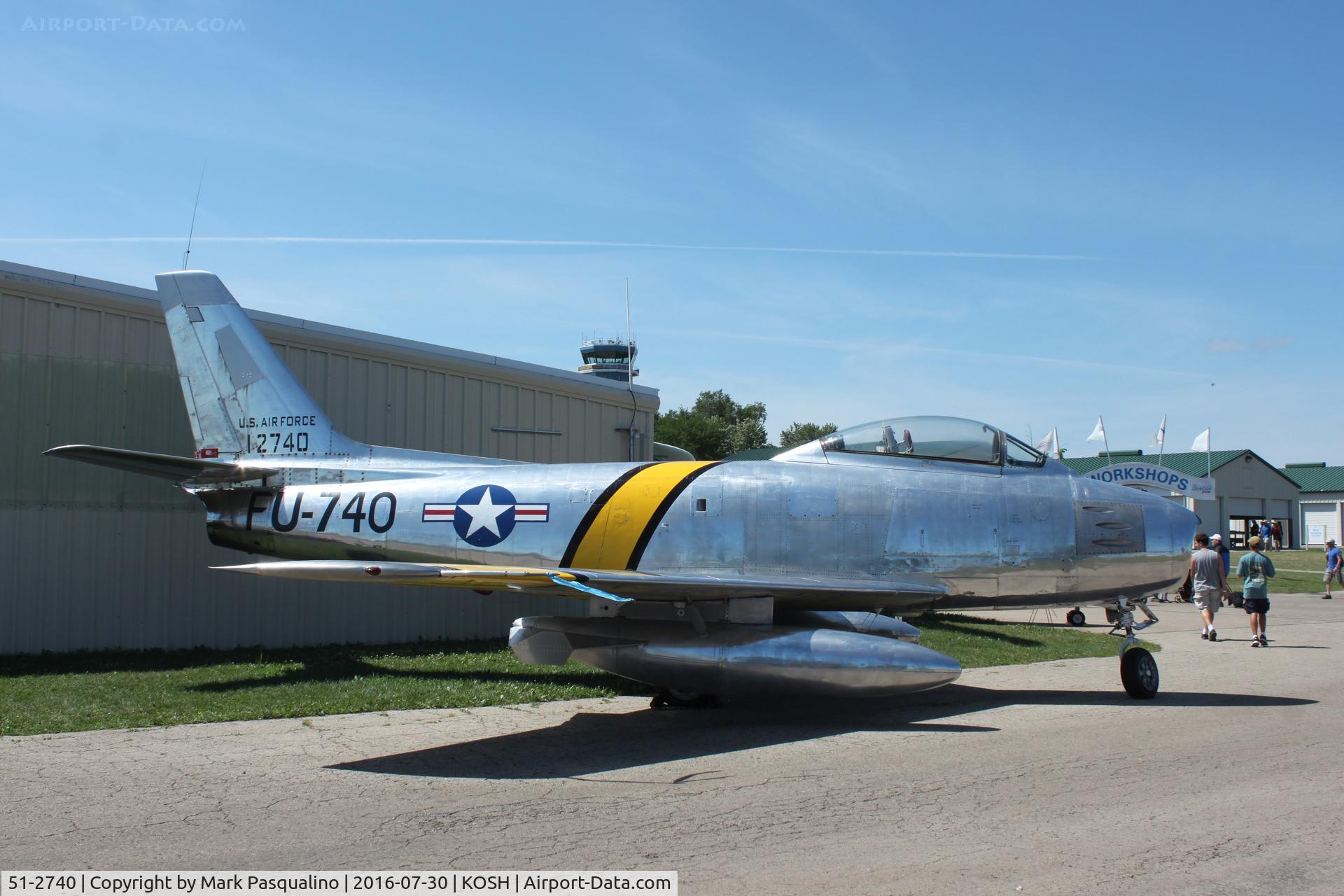 51-2740, 1951 North American F-86E Sabre C/N 172-23, North American F-86E