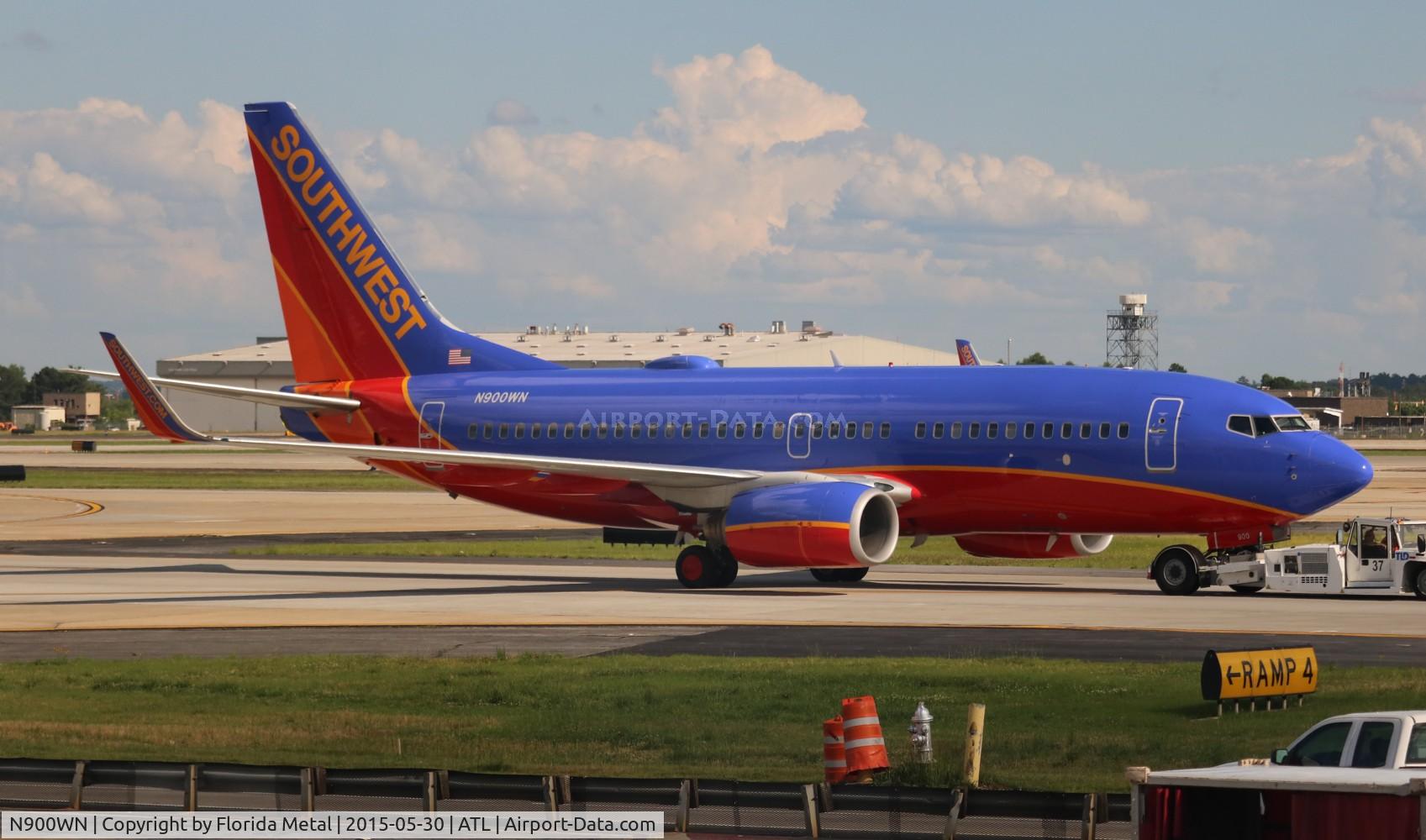 N900WN, 2007 Boeing 737-7H4 C/N 32544, Southwest