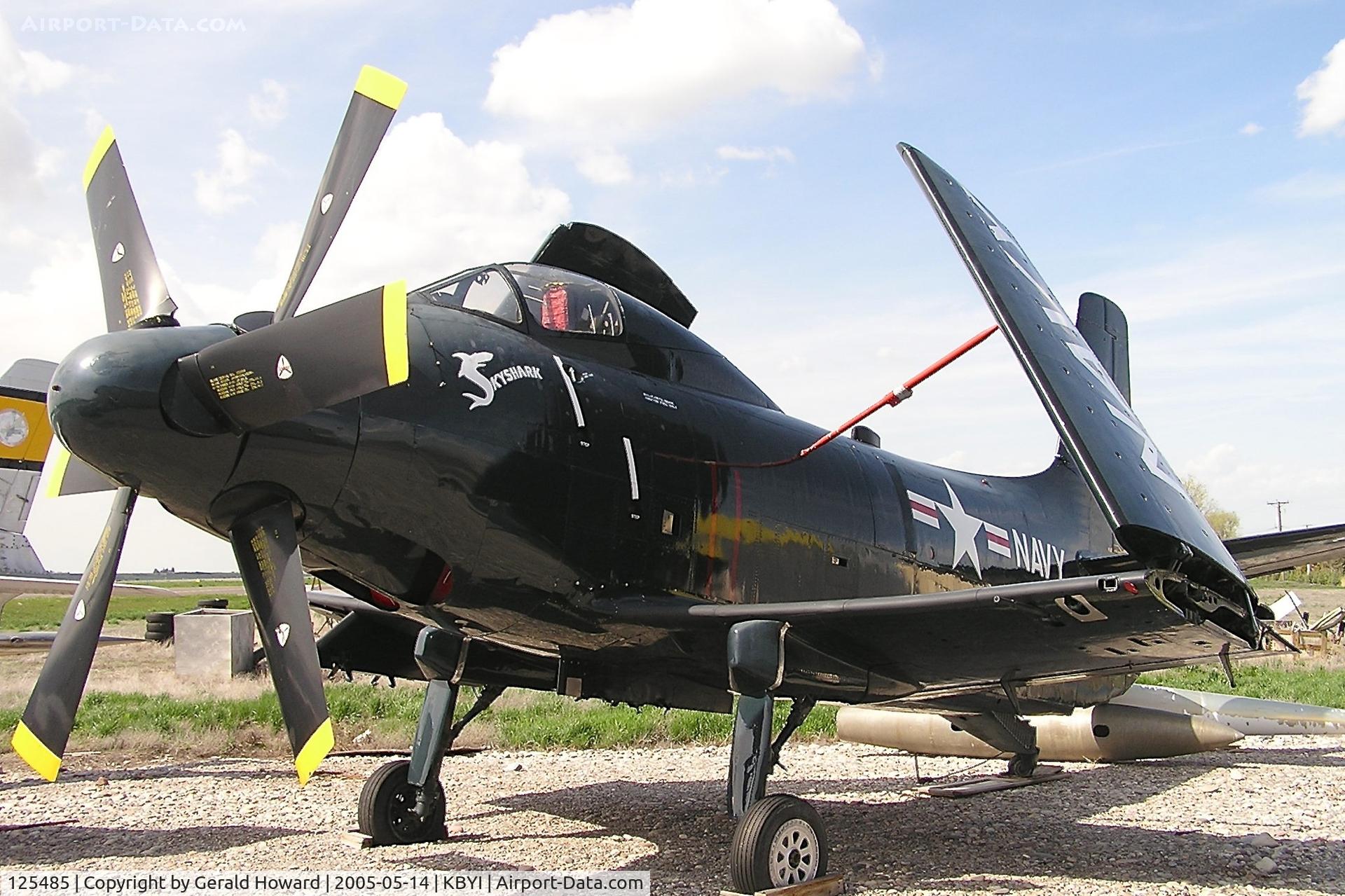 125485, 1954 Douglas A2D-1 Skyshark C/N 7596, 7th of ten prototypes built. Only survivor.