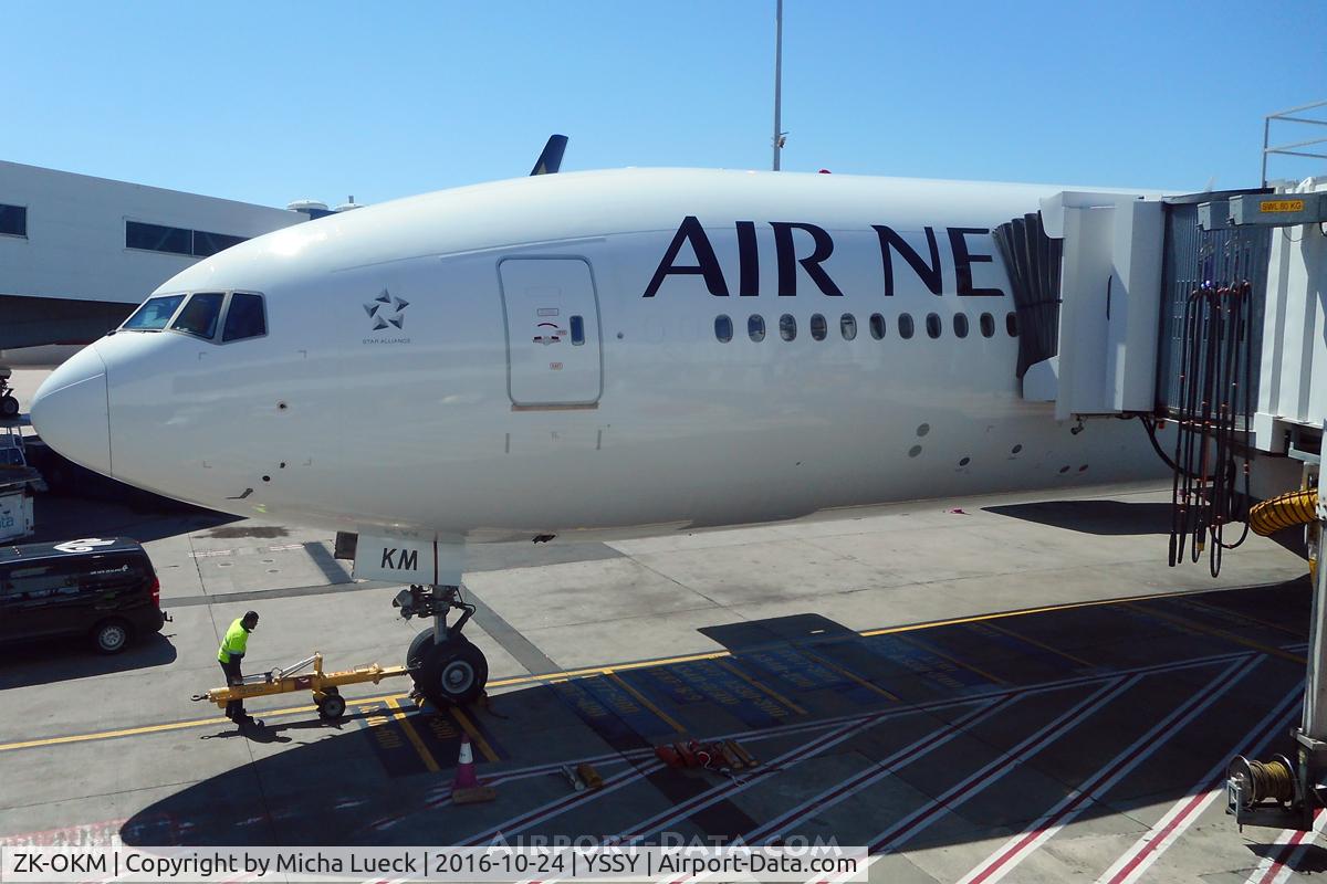 ZK-OKM, 2010 Boeing 777-306/ER C/N 38405, At Sydney