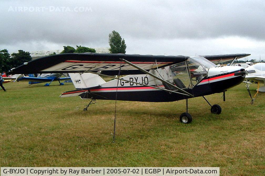G-BYJO, 1999 Rans S-6ES Coyote II C/N PFA 204-13338, Rans S.6-ES Coyote II [PFA 204-13338] Kemble~G 02/07/2005. Earlier scheme.