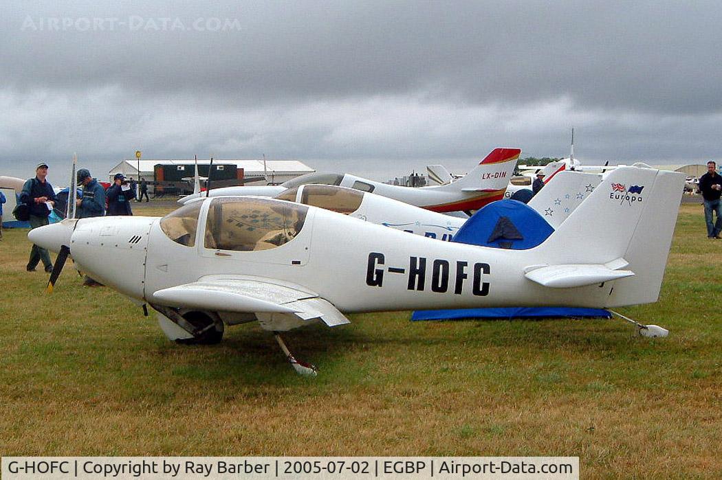 G-HOFC, 1996 Europa Monowheel C/N PFA 247-12736, Europa Avn Europa [PFA 247-12736] Kemble~G 02/07/2005