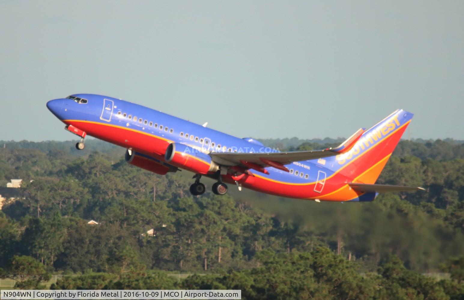 N904WN, 2008 Boeing 737-7H4 C/N 36616, Southwest