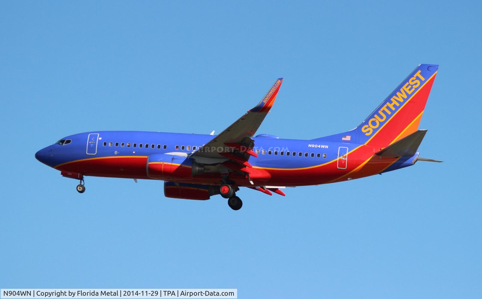 N904WN, 2008 Boeing 737-7H4 C/N 36616, Southwest