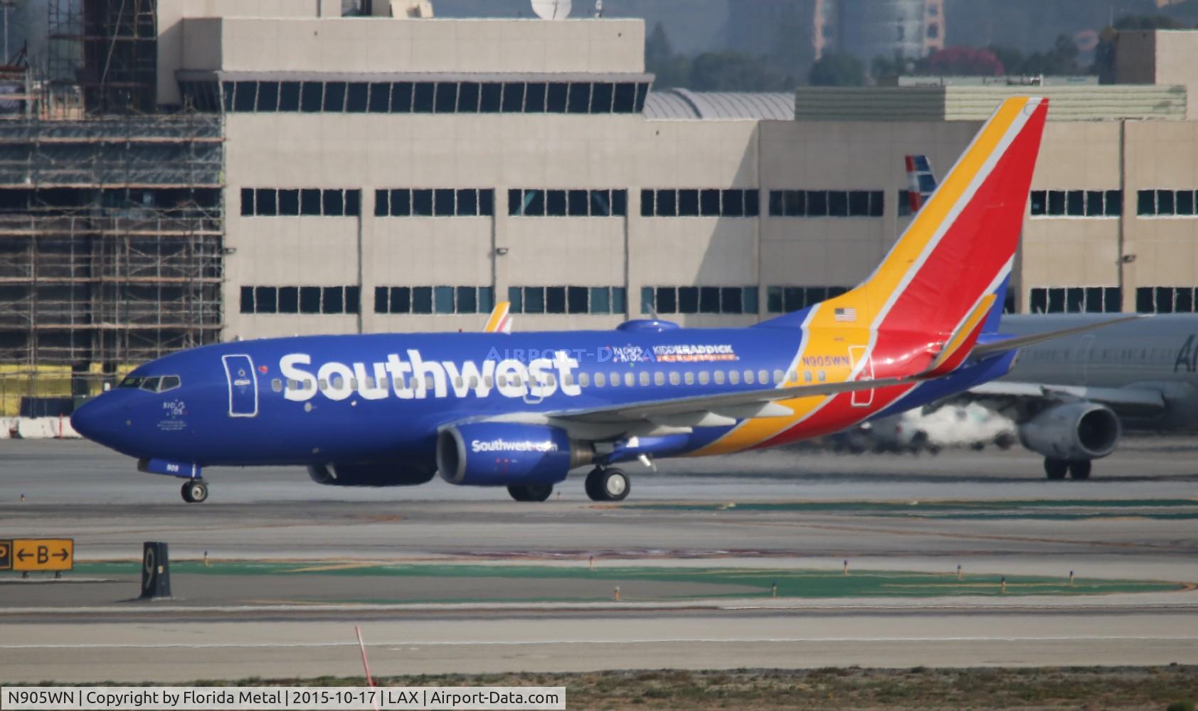 N905WN, 2008 Boeing 737-7H4 C/N 36617, Southwest