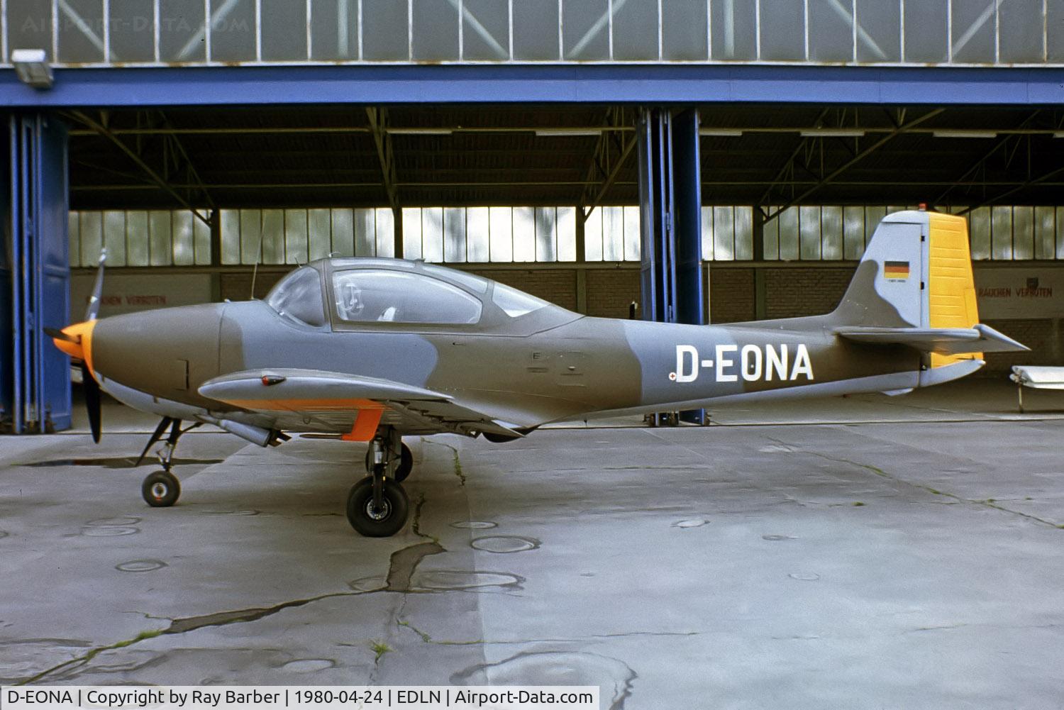 D-EONA, Piaggio FWP-149D C/N Not found D-EONA, Piaggio FWP-149 [312] Monchengladbach~D 24/04/1980. From a slide.