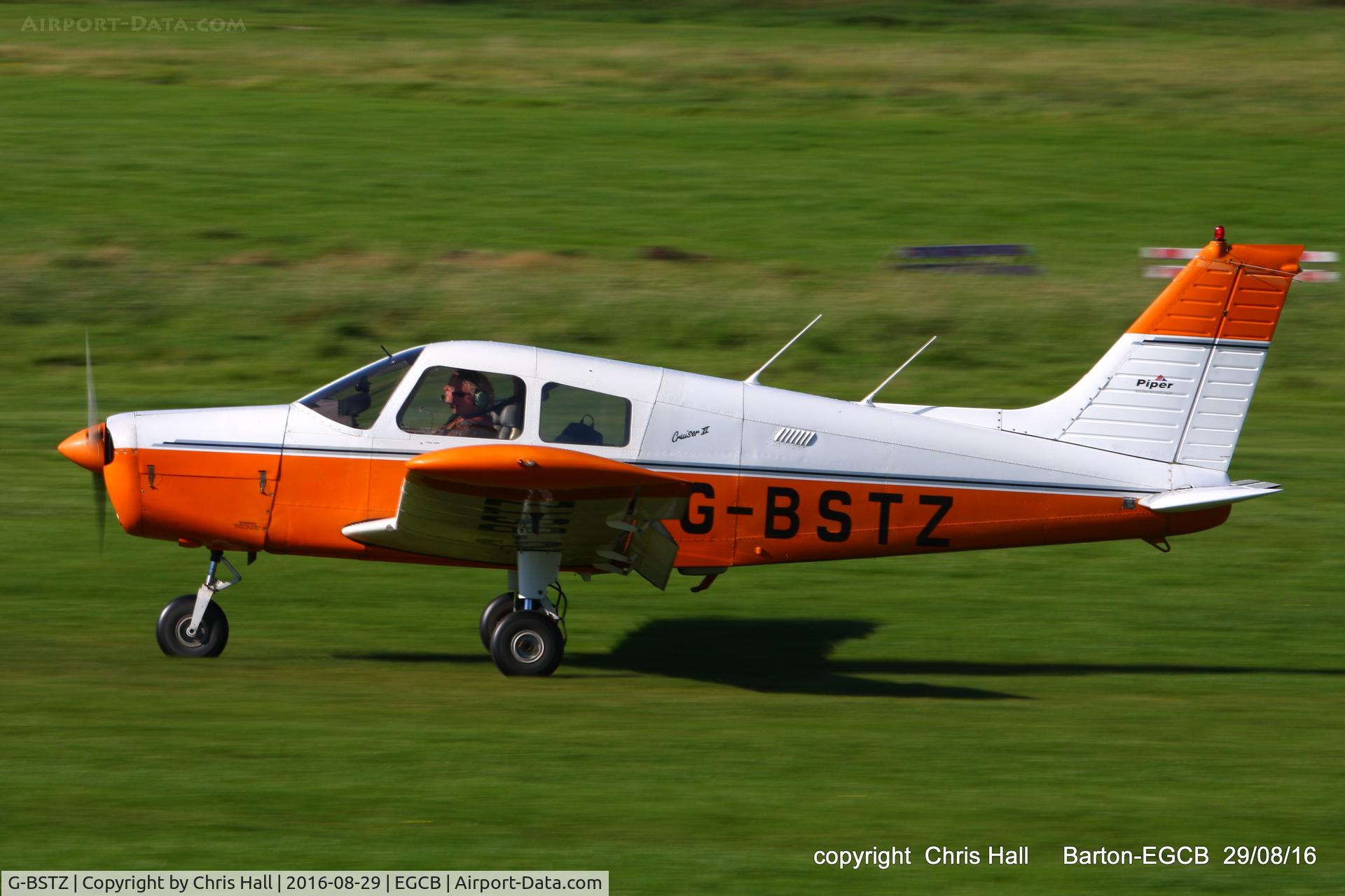 G-BSTZ, 1977 Piper PA-28-140 Cherokee Cruiser C/N 28-7725153, at Barton