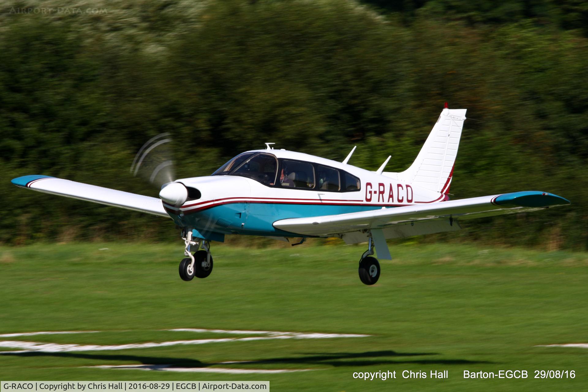 G-RACO, 1975 Piper PA-28R-200 Cherokee Arrow C/N 28R-7535300, at Barton