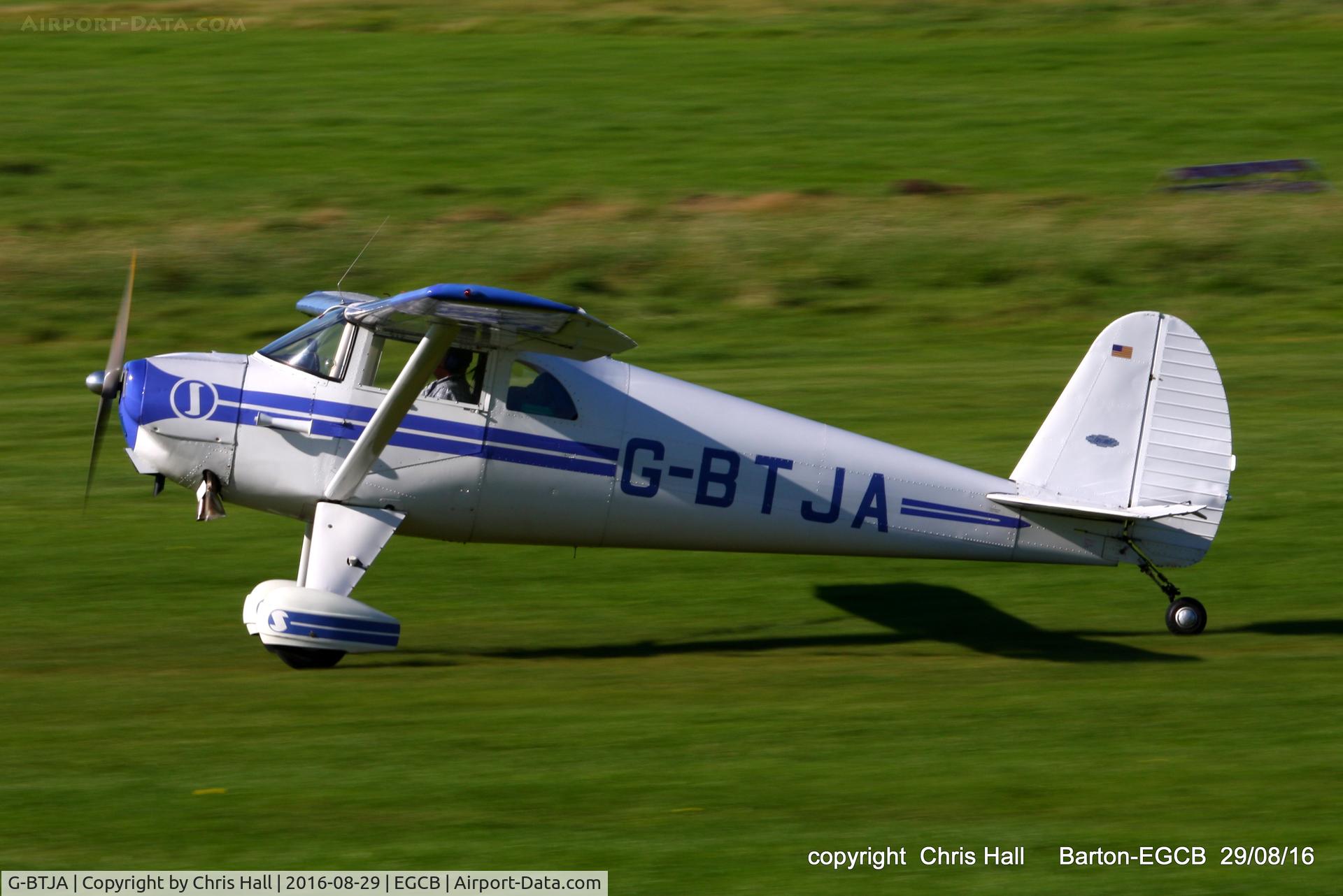 G-BTJA, 1947 Luscombe 8E Silvaire C/N 5037, at Barton