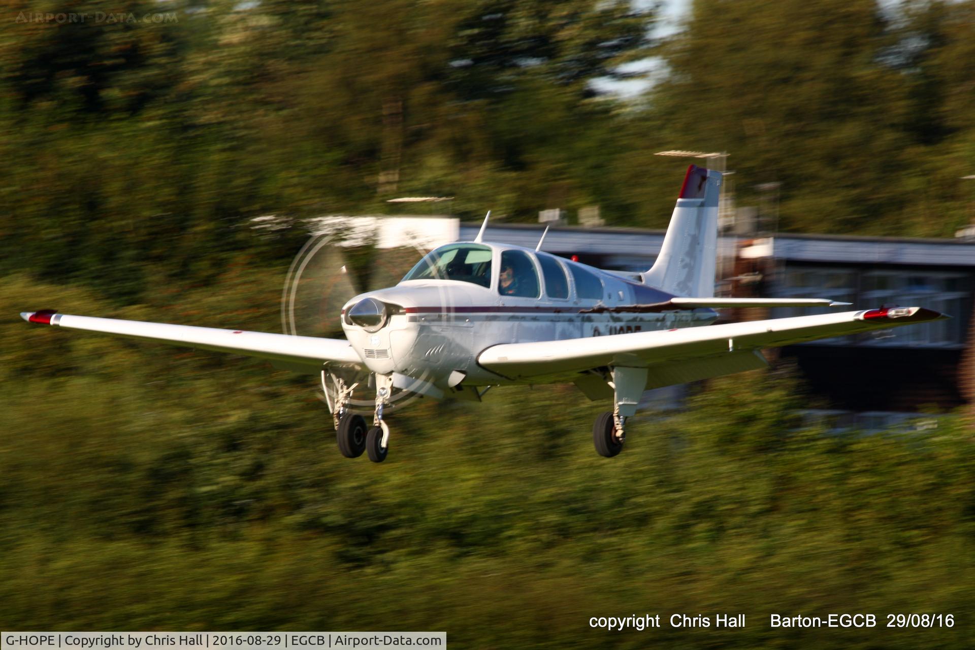 G-HOPE, 1978 Beech F33A Bonanza Bonanza C/N CE-805, at Barton