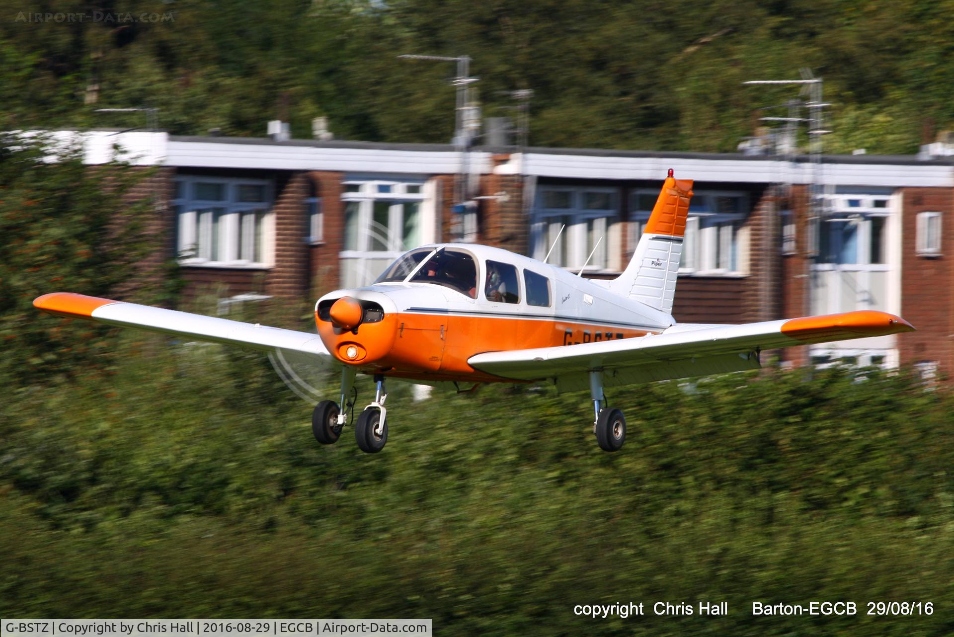 G-BSTZ, 1977 Piper PA-28-140 Cherokee Cruiser C/N 28-7725153, at Barton