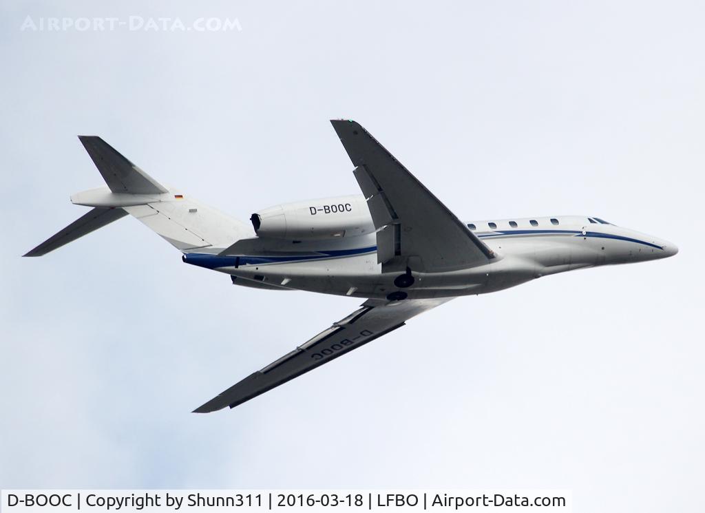 D-BOOC, 2006 Cessna 750 Citation X Citation X C/N 750-0259, Taking off from rwy 32R