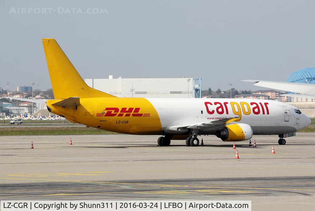 LZ-CGR, 1989 Boeing 737-448SF C/N 24474, Parked at the Cargo apron...