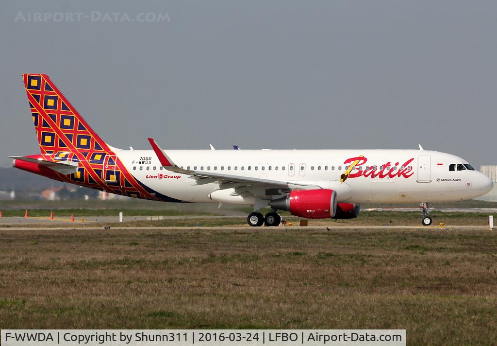 F-WWDA, 2016 Airbus A320-214 C/N 7050, C/n 7050 - To be PK-LAY