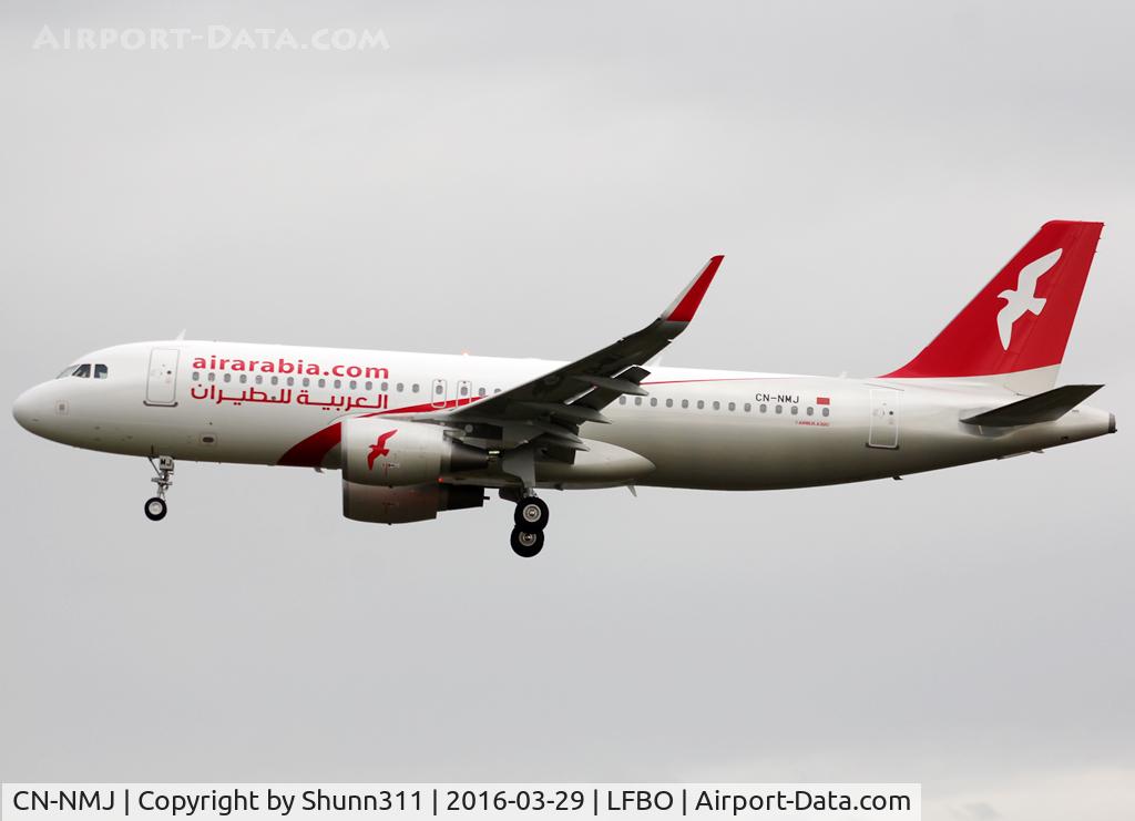 CN-NMJ, 2015 Airbus A320-214 C/N 6896, Landing rwy 32L