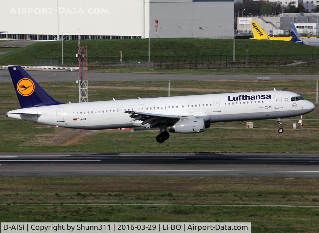 D-AISI, 2007 Airbus A321-231 C/N 3339, Landing rwy 14R